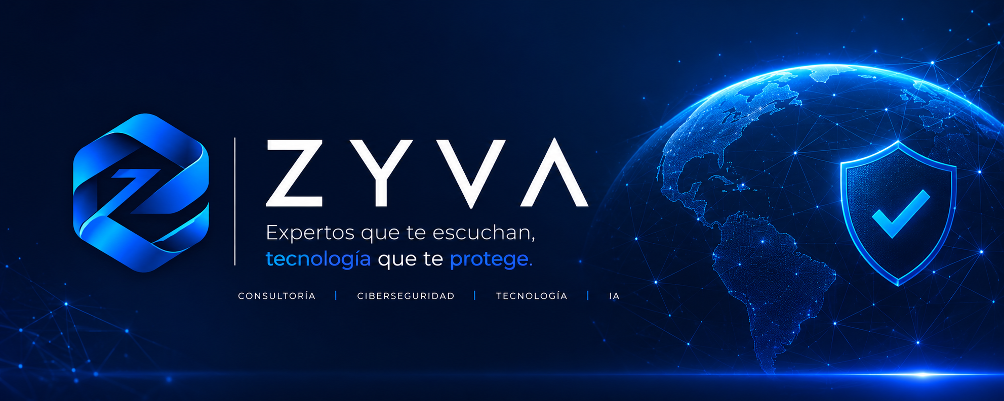 Red digital y escudo de protección de ZYVA